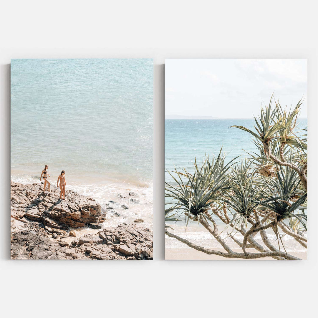 (Set of 2) Barefoot Days & Pandanus Palms