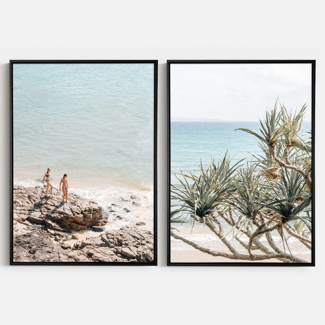 (Set of 2) Barefoot Days & Pandanus Palms