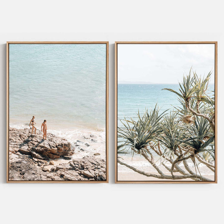 (Set of 2) Barefoot Days & Pandanus Palms