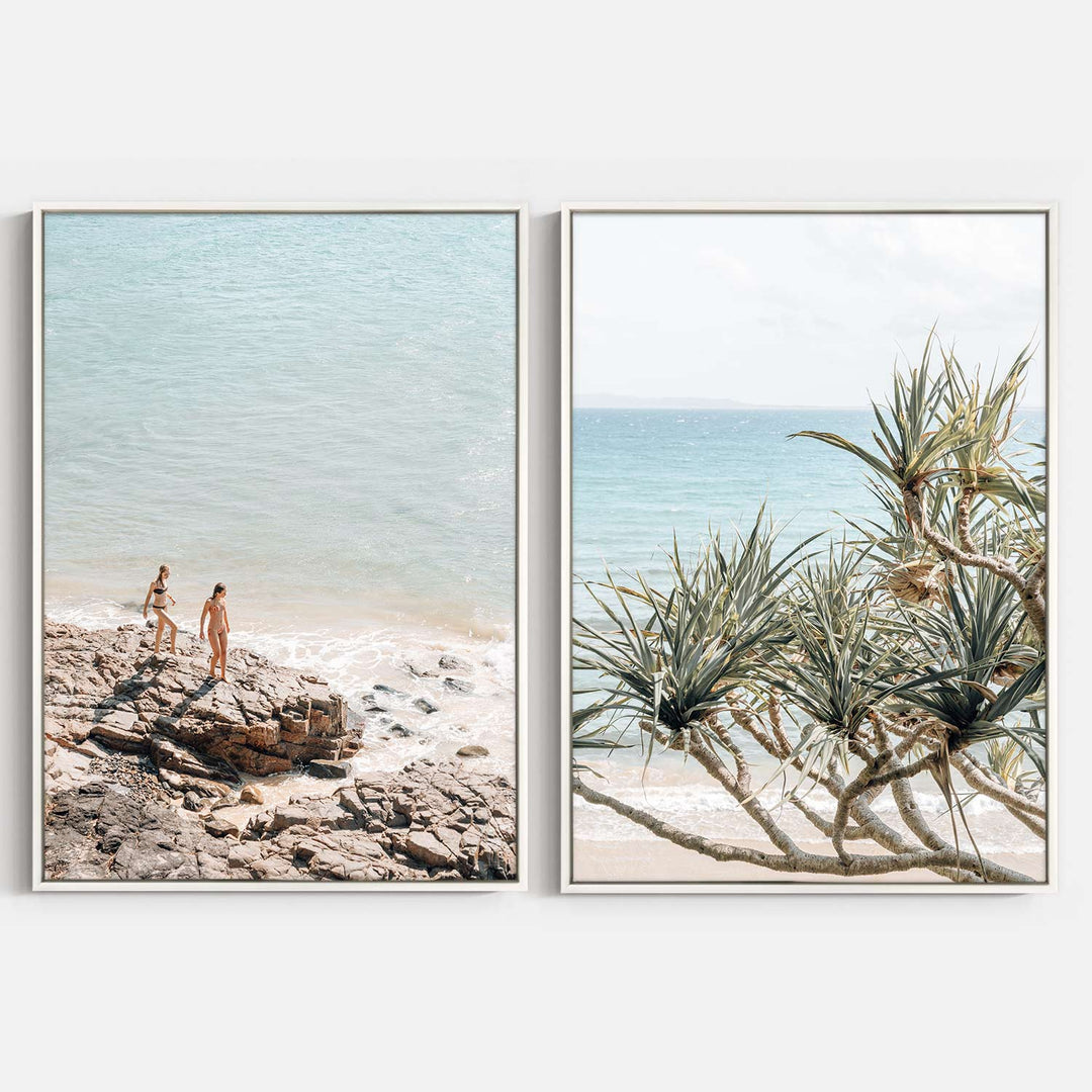 (Set of 2) Barefoot Days & Pandanus Palms